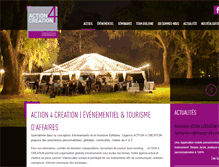 Tablet Screenshot of action4creation.com